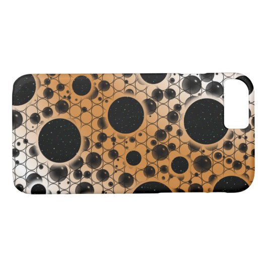 Ruimtebundelspillen - wit/Bronze Case-Mate iPhone Case (Achterkant (Horizontaal))
