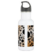 Ruimtebundelspillen - wit/Bronze Waterfles (Achterkant)