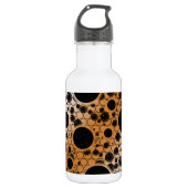 Ruimtebundelspillen - wit/Bronze Waterfles (Voorkant)