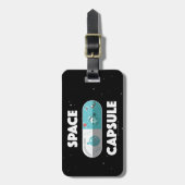 Ruimtecapsule Bagagelabel (Voorkant verticaal)