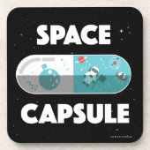 Ruimtecapsule Bier Onderzetter (Voorkant)
