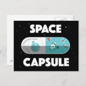 Ruimtecapsule Briefkaart (Voorkant / Achterkant)