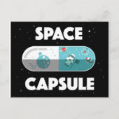Ruimtecapsule Briefkaart (Voorkant)