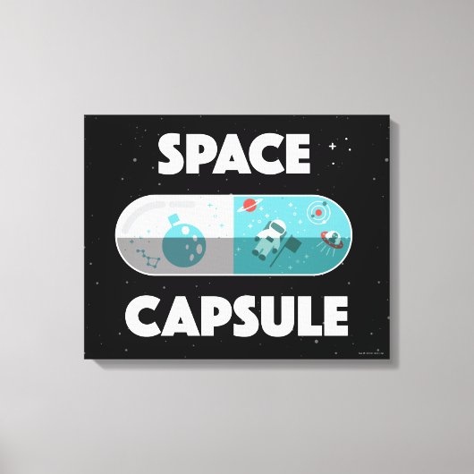 Ruimtecapsule Canvas Afdruk (Voorkant)