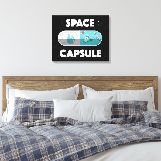 Ruimtecapsule Canvas Afdruk (Insitu (Slaapkamer))