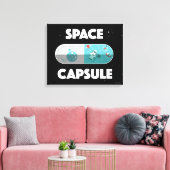 Ruimtecapsule Canvas Afdruk (Insitu (Woonkamer))