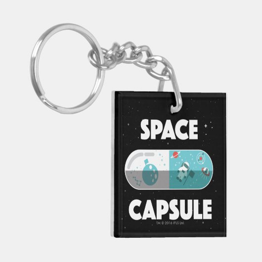 Ruimtecapsule Sleutelhanger (Voorkant Links)