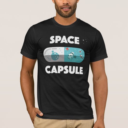 Ruimtecapsule T-shirt (Voorkant)