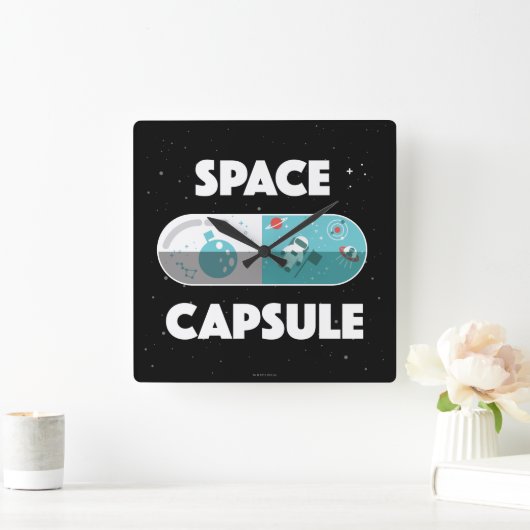 Ruimtecapsule Vierkante Klok (Huis)