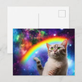 Ruimtecat Briefkaart (Voorkant / Achterkant)