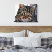 Ruimtecat Canvas Afdruk (Insitu (Slaapkamer))