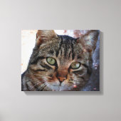 Ruimtecat Canvas Afdruk (Voorkant)