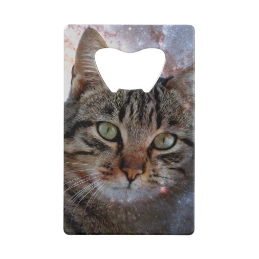 Ruimtecat Creditkaart Flessenopener (Voorkant)