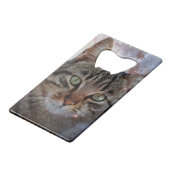 Ruimtecat Creditkaart Flessenopener (Achterkant Gekanteld)