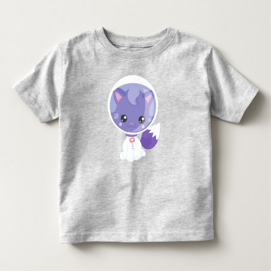 Ruimtecat, Cute Cat, Astronaut, Cosmonaut, Ruimtev Kinder Shirts (Voorkant)