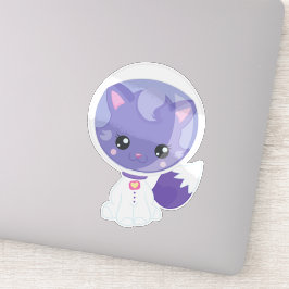 Ruimtecat, Cute Cat, Astronaut, Cosmonaut, Ruimtev Sticker