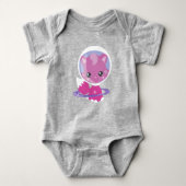 Ruimtecat, Cute Cat, Space, Cosmonaut, Astronaut Romper (Voorkant)