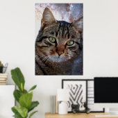 Ruimtecat Poster (Thuiskantoor)