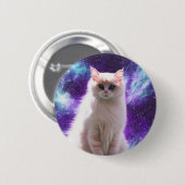 Ruimtecat Ronde Button 5,7 Cm (Voorkant /achterkant)