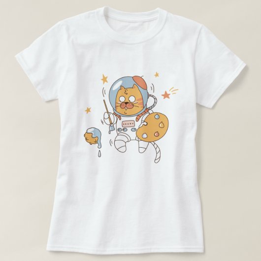 Ruimtecat T-shirt (Design voorkant)