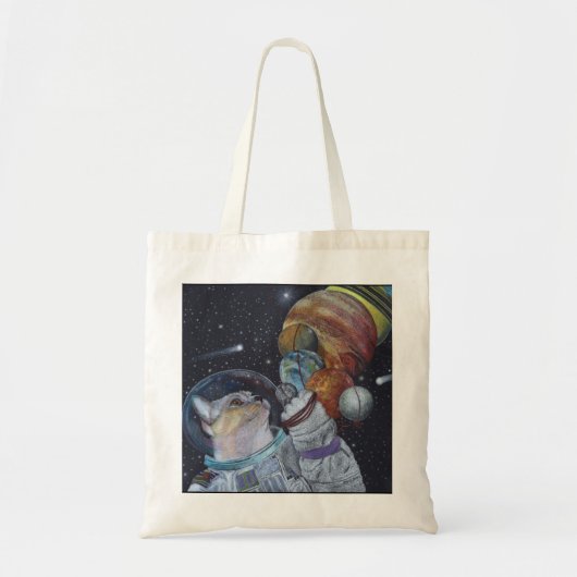 Ruimtecat Tote Bag (Voorkant)