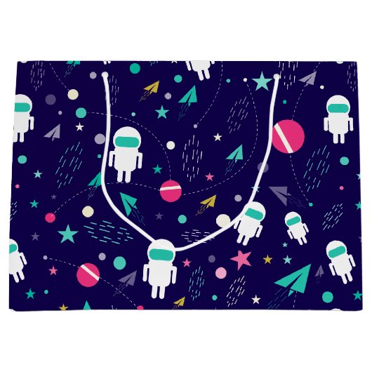 Ruimtecentrales en astronaut groot cadeauzakje (Voorkant)