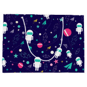 Ruimtecentrales en astronaut groot cadeauzakje (Achterkant)