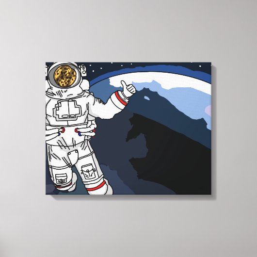 ruimtecookie canvas afdruk (Voorkant)