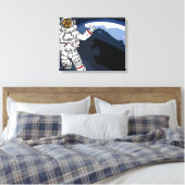 ruimtecookie canvas afdruk (Insitu (Slaapkamer))