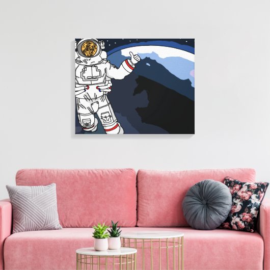 ruimtecookie canvas afdruk (Insitu (Woonkamer))