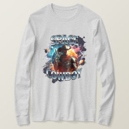 Ruimtecowboy in de buitenruimte t-shirt