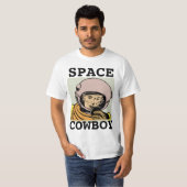 RUIMTECOWBOY MANNEN RETRO 1970'S T-SHIRTS (Voorkant volledig)