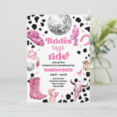 Ruimtecowgirl Discotheek Rodeo Bachelorette Weeken Kaart (Staand voorkant)