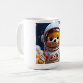 Ruimtedeskundige Beer Kunst Koffiemok (Voorkant links)