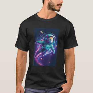 Ruimtedier Astronaut Kat Katstronaut voor kattenli T-shirt