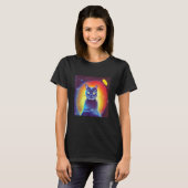 Ruimtedier Kitty Kat Kittens Sciencefiction Felien T-shirt (Voorkant volledig)