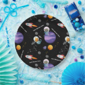  ruimtedieren Borden op jaarpapier Papieren Bordje (Feest)