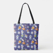 Ruimtedieren Canvas tas (Achterkant)