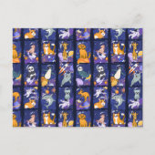 Ruimtedieren, dieren in de ruimte, astronauten briefkaart (Voorkant)