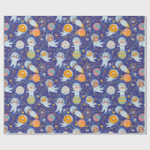 Ruimtedieren Verpakkingspapier Cadeaupapier (Vlak)