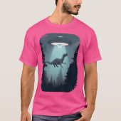 Ruimtedinosaurus Ufo T-shirt (Voorkant)