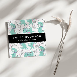 Ruimtedinosaurussen, Kinder speelcentrum, activite Vierkante Visitekaartje