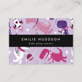 Ruimtedinosaurussen, Kinder speelcentrum, activite Visitekaartje (Voorkant)