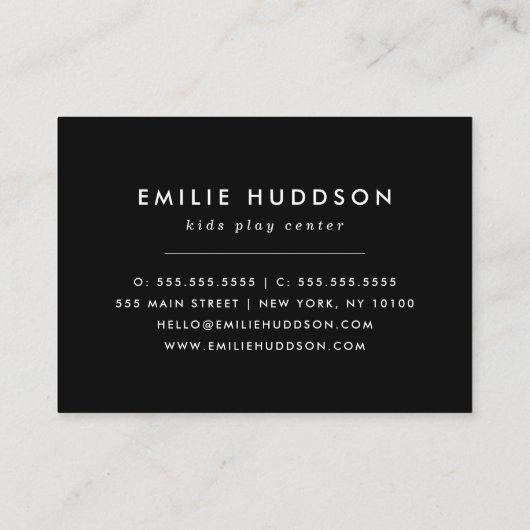 Ruimtedinosaurussen, Kinder speelcentrum, activite Visitekaartje (Achterkant)