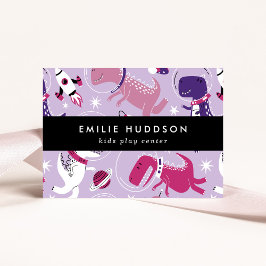 Ruimtedinosaurussen, Kinder speelcentrum, activite Visitekaartje