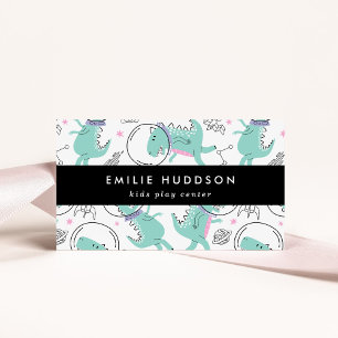 Ruimtedinosaurussen, Kinder speelcentrum, activite Visitekaartje