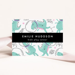 Ruimtedinosaurussen, Kinder speelcentrum, activite Visitekaartje