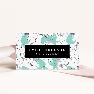 Ruimtedinosaurussen, Kinder speelcentrum, activite Visitekaartje