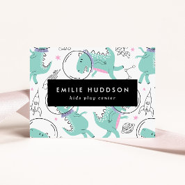 Ruimtedinosaurussen, Kinder speelcentrum, activite Visitekaartje