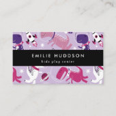 Ruimtedinosaurussen, Kinder speelcentrum, activite Visitekaartje (Voorkant)